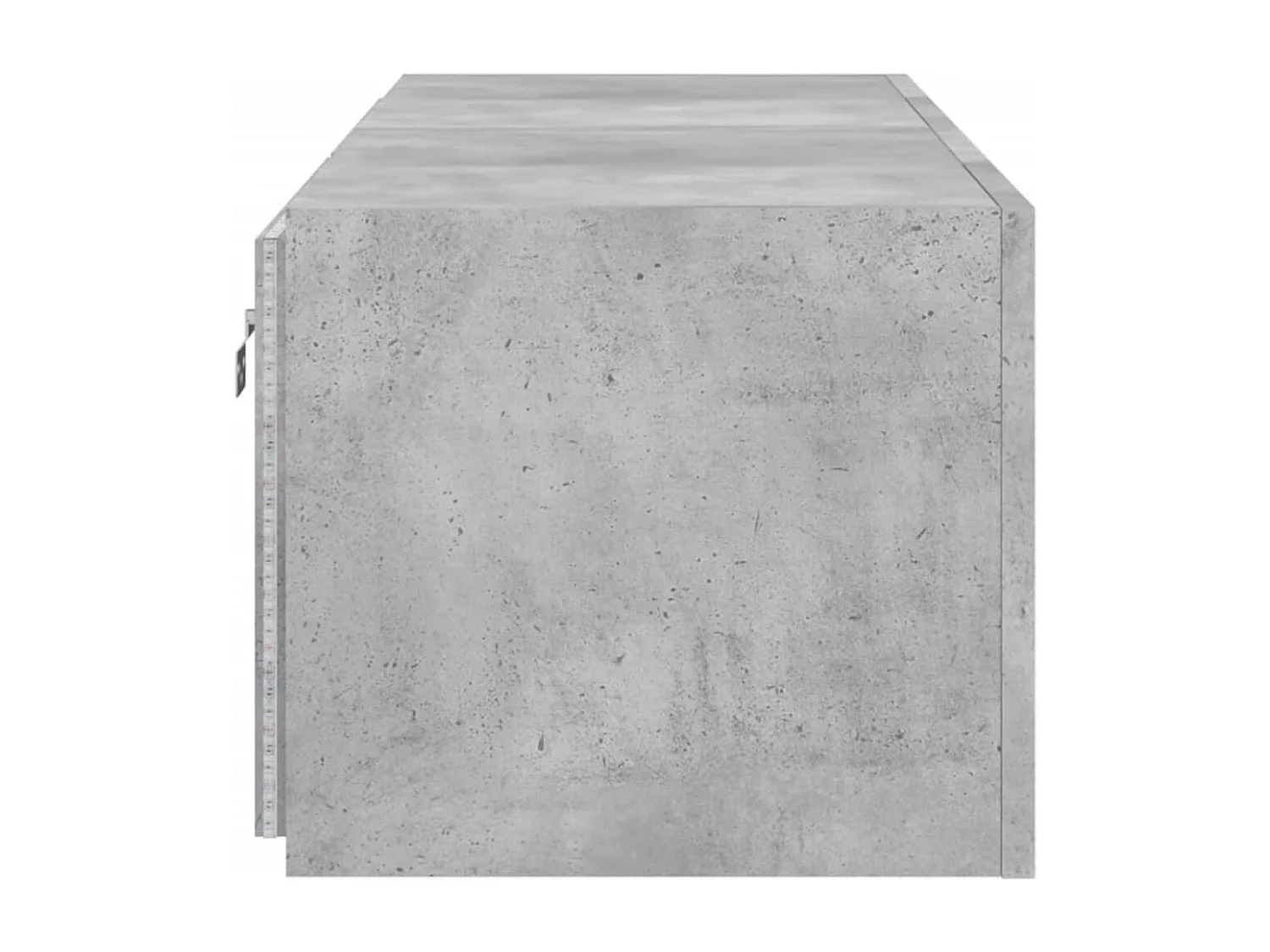Muebles TV de pared luces LED 2 uds gris hormigón 60x35x31 cm