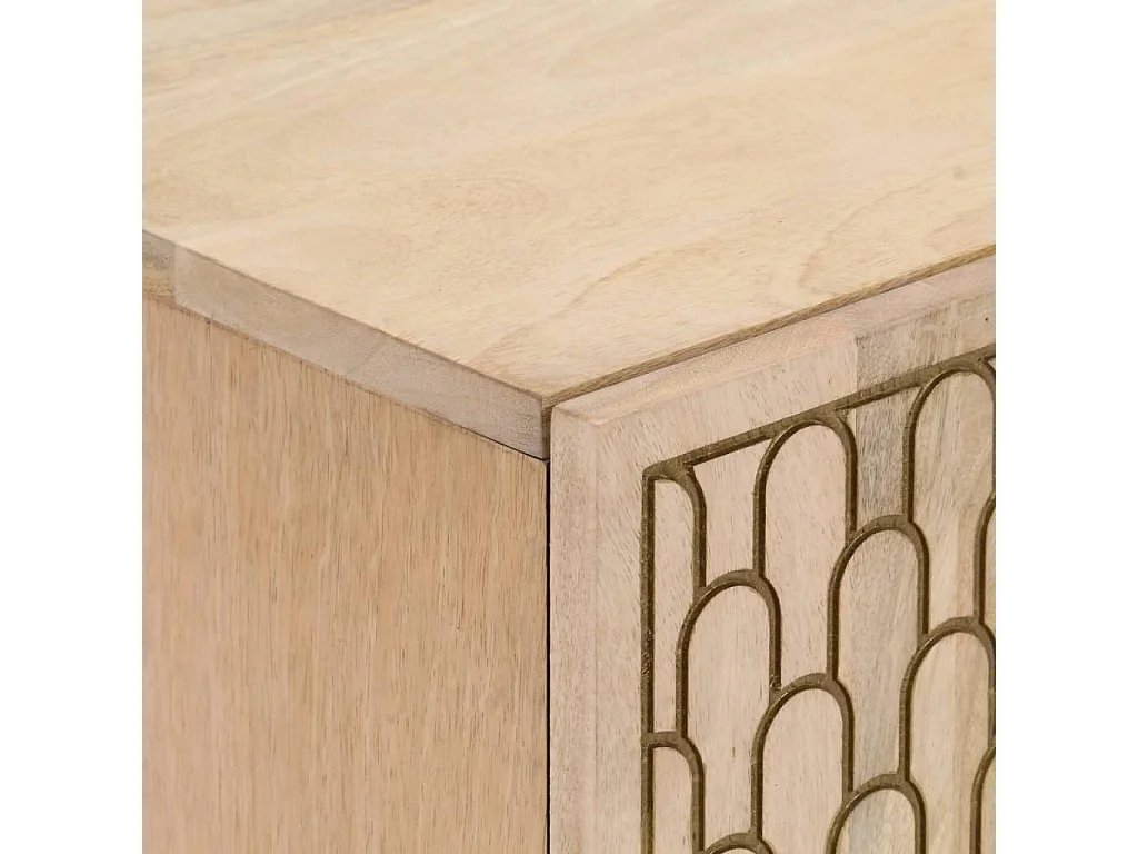 Beistellschrank 60x33x75 cm Massivholz Mango