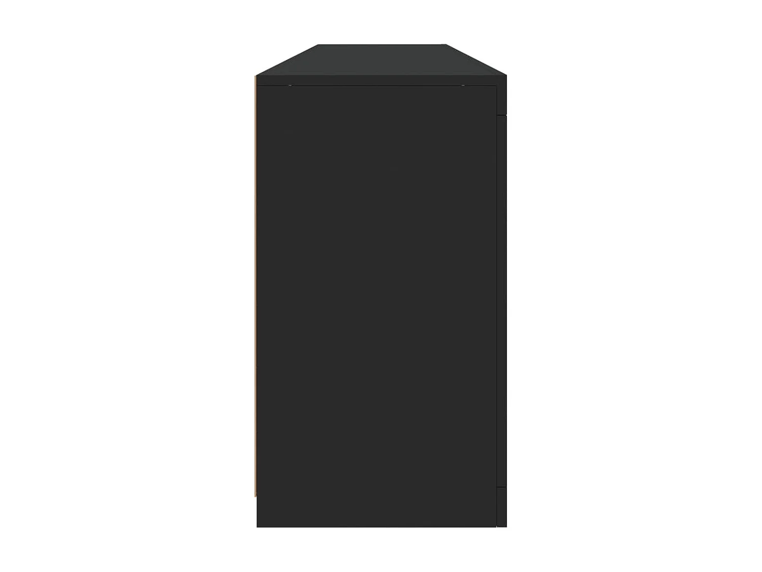 Aparador com luzes LED 162x37x67 cm preto