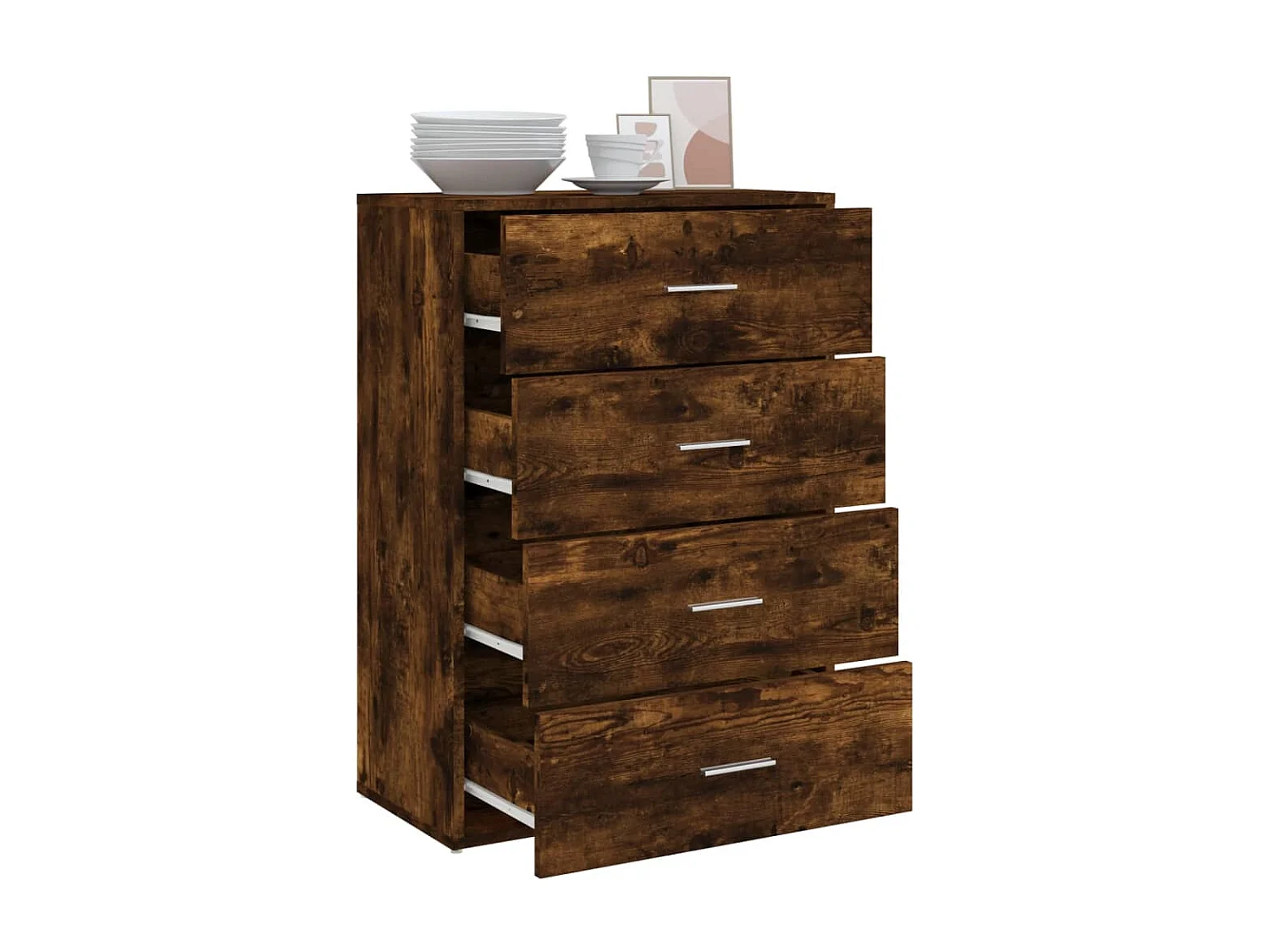 Sideboard Räuchereiche 60x31x84 cm Holzwerkstoff