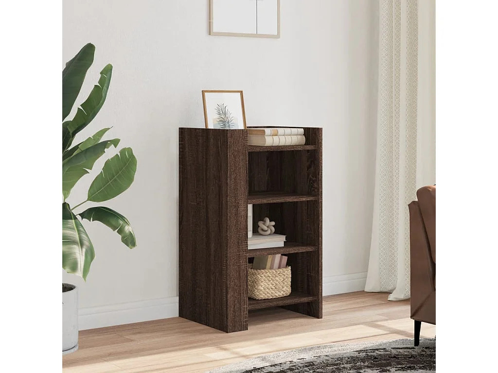 Sideboard Braun Eichen-Optik 45x35x75 cm Holzwerkstoff