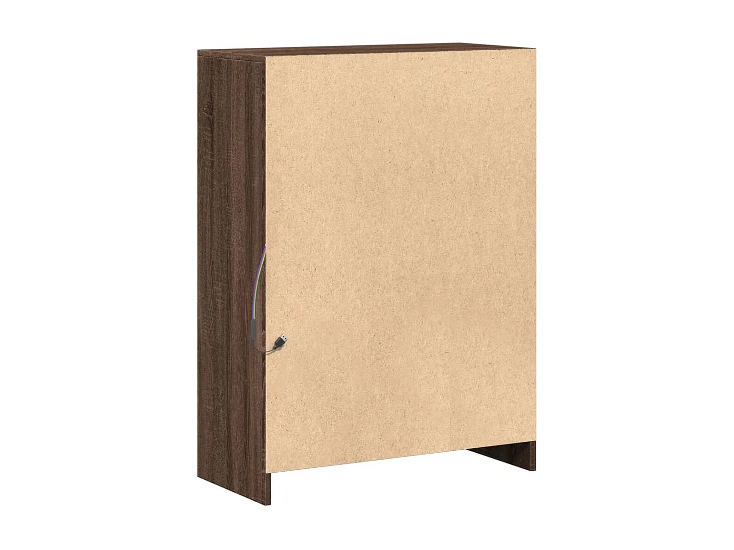 Credenza con LED Rovere Marrone 72x34x100 cm Legno Multistrato