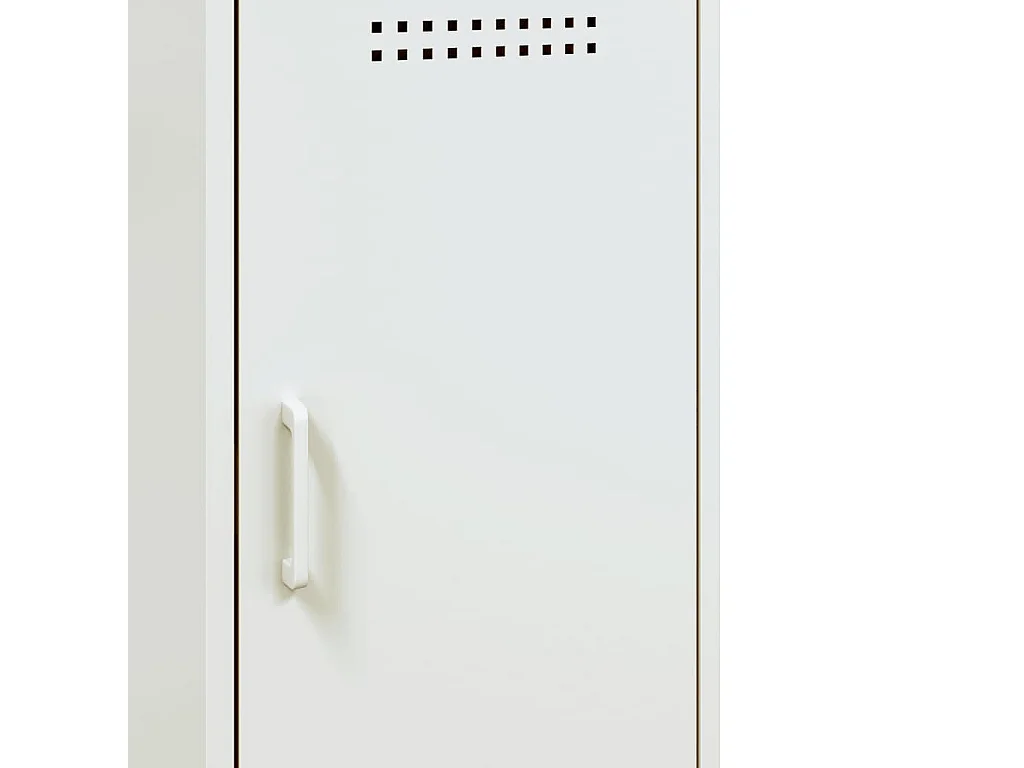 Buffet blanc 100,5x39x79 cm acier