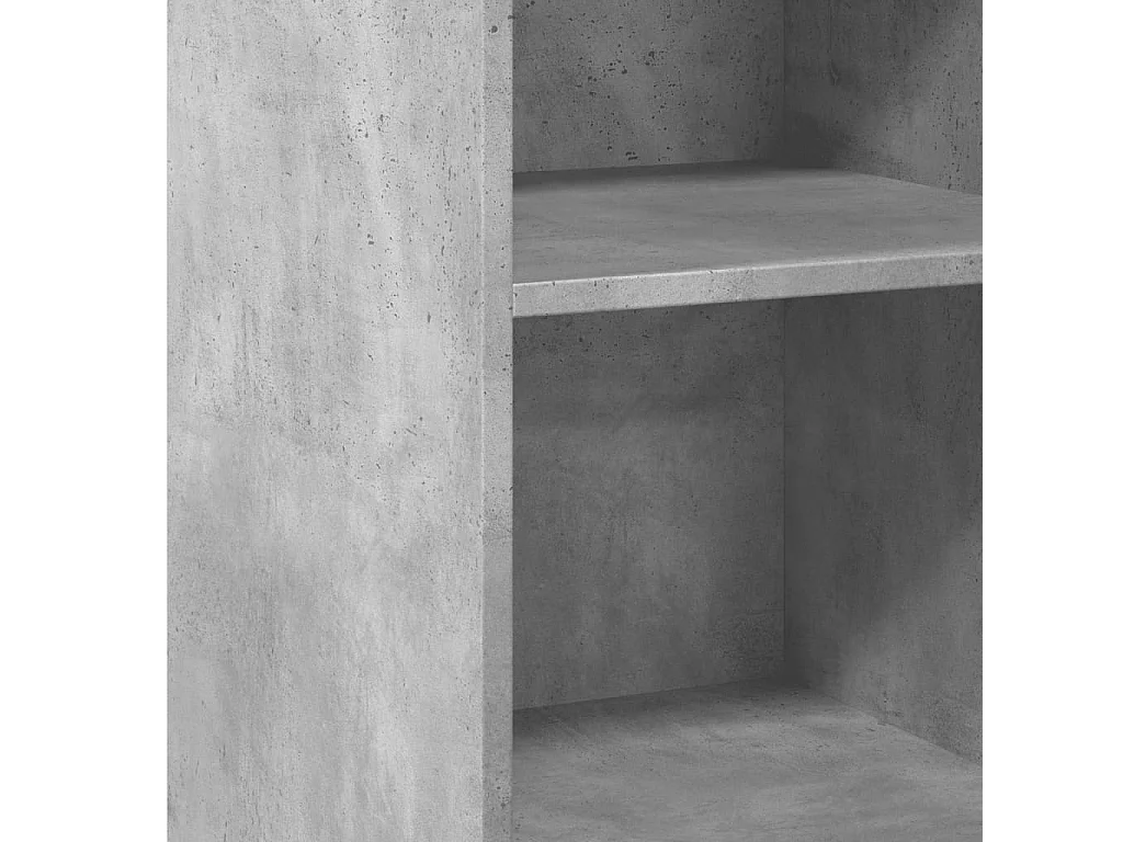 Credenza Grigio Cemento 40x41x93 cm in Legno Multistrato