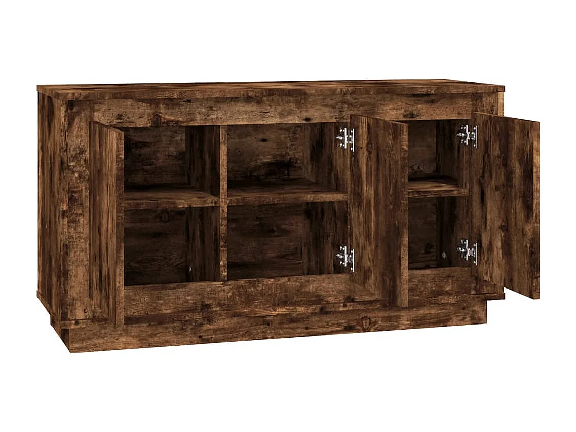 Credenza Rovere Fumo 102x35x55 cm in Legno Multistrato
