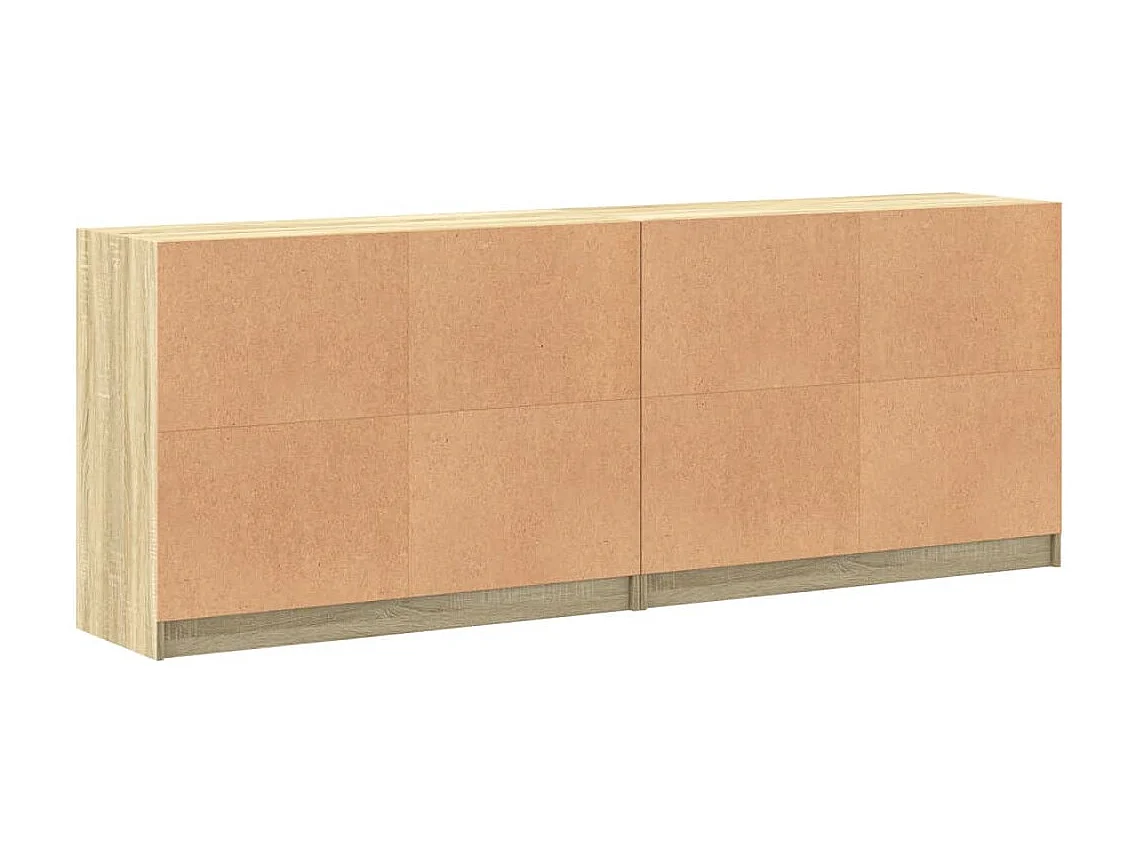 Estante c/ portas 204x37x75 cm deriv. madeira carvalho sonoma