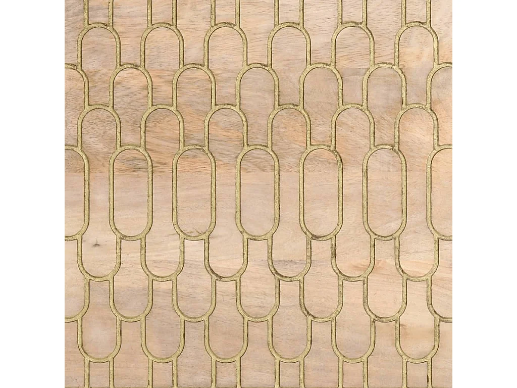 Armoire latérale 80x33x75 cm bois massif de manguier