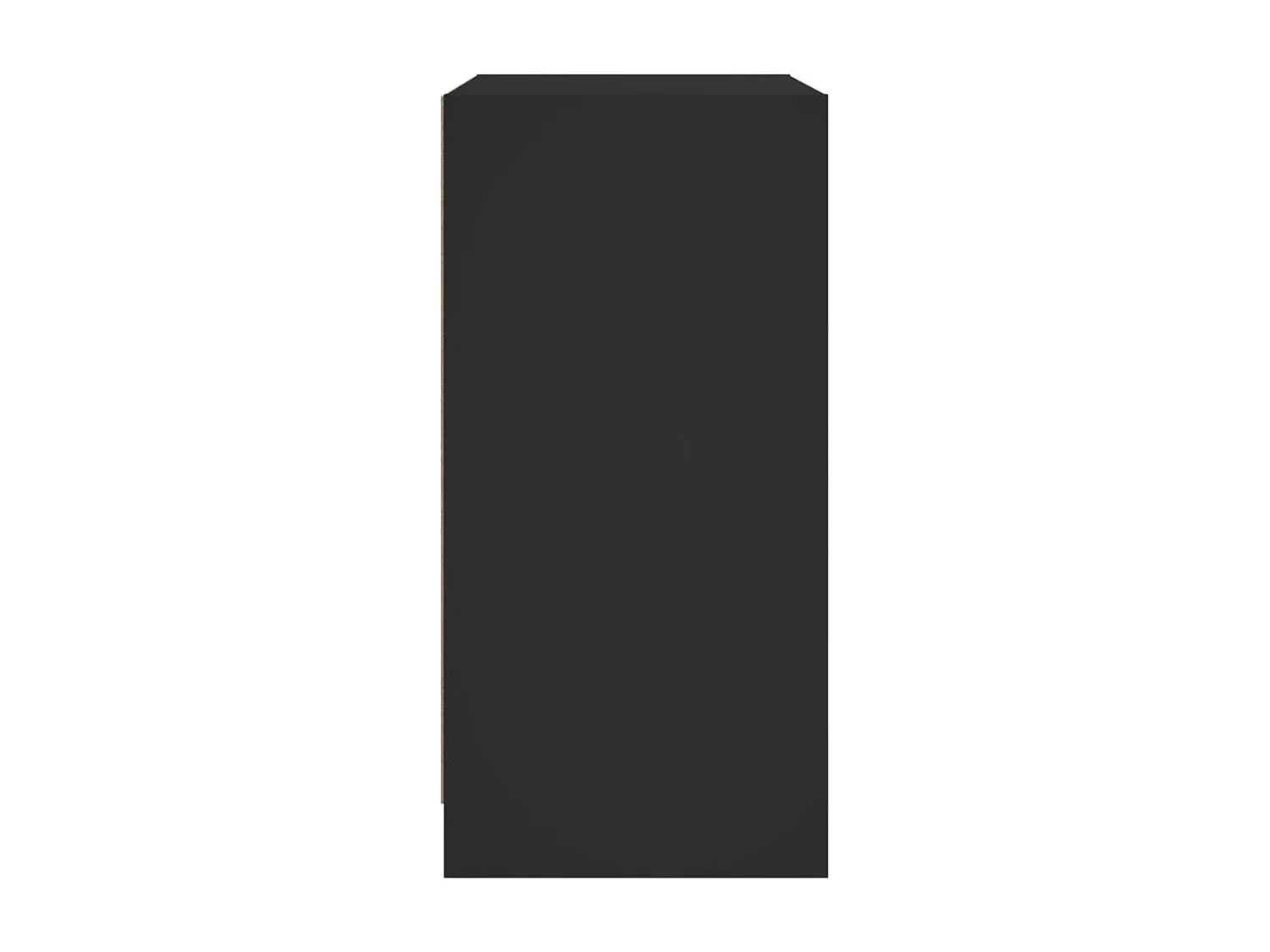 Armoire latérale avec portes en verre noir 68x37x75,5 cm