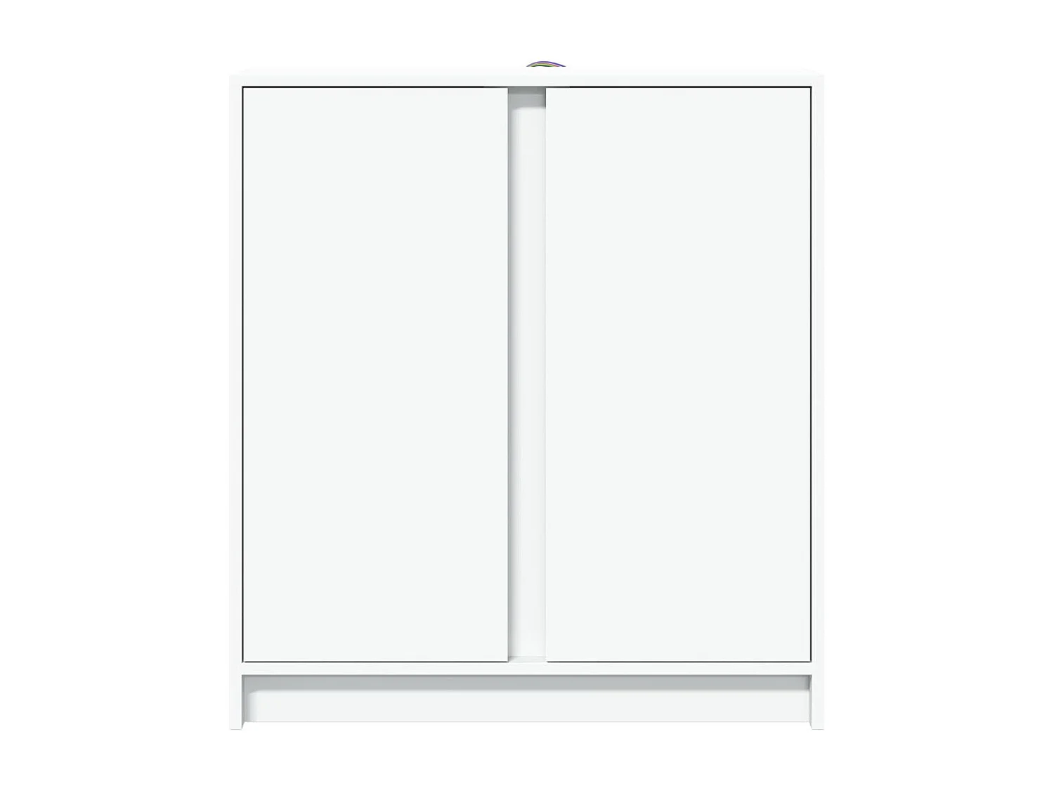 Credenza con LED Bianca 77x34x85 cm in Legno Multistrato