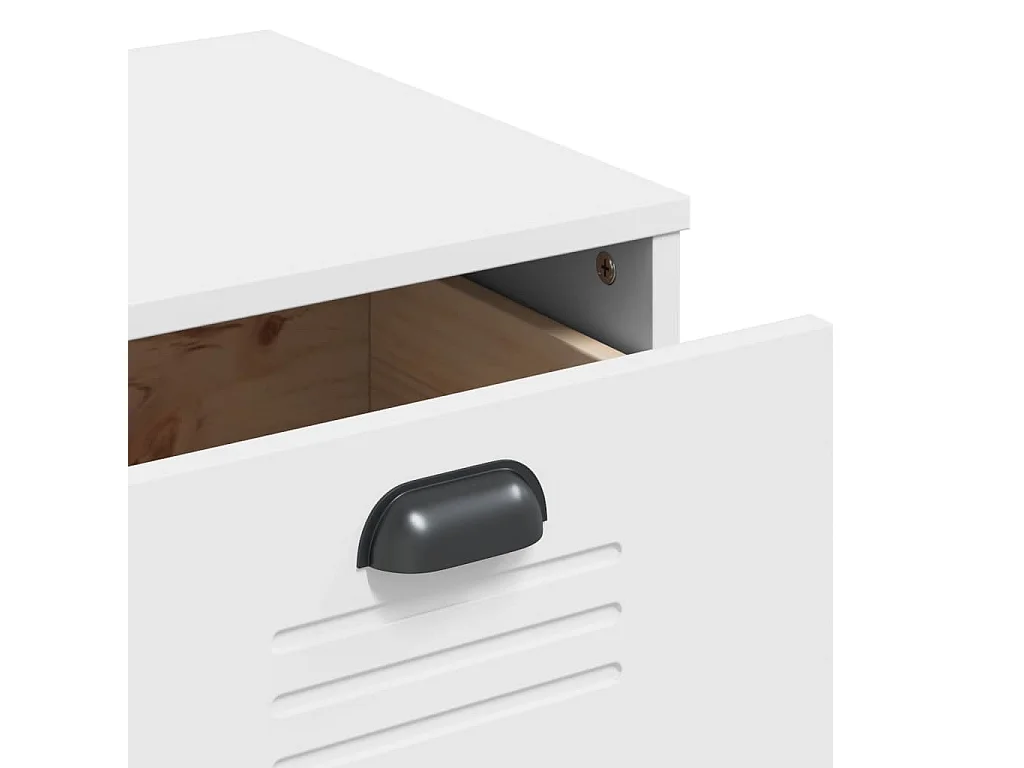 Credenza VIKEN Bianca 80x40x80 cm in Legno Multistrato