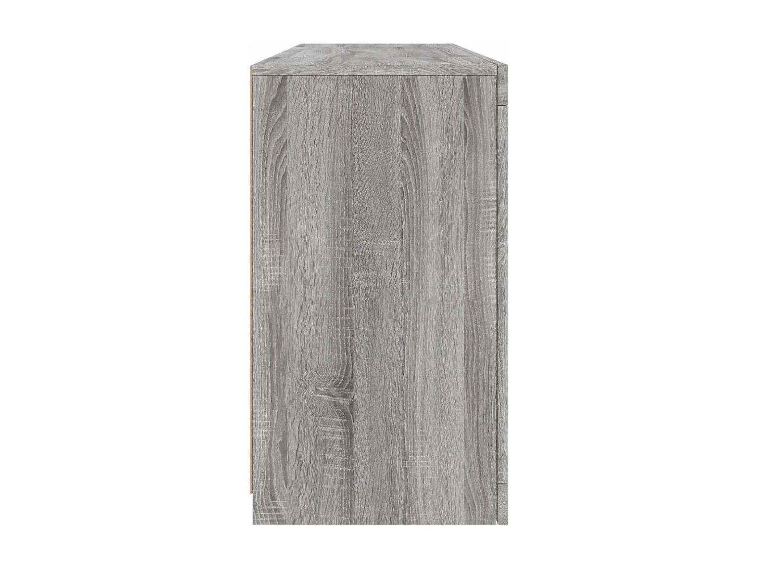 Aparador con luces LED gris Sonoma 163x37x67 cm