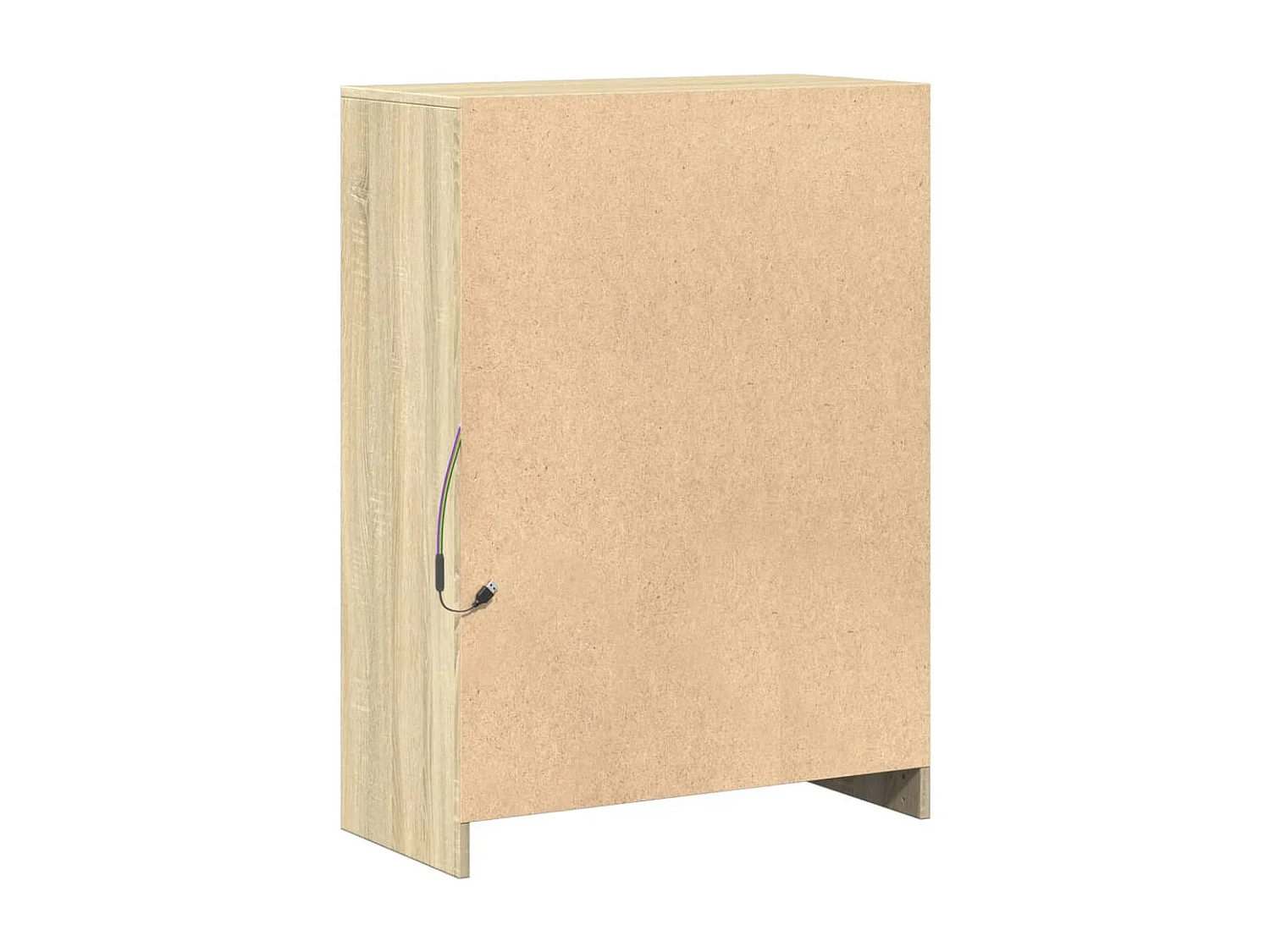 Credenza con LED Rovere Sonoma 72x34x100cm in Legno Multistrato