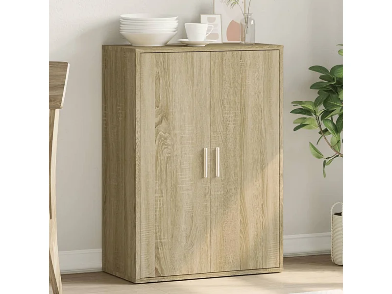 Credenza Rovere Sonoma 60x31x84 cm in Legno Multistrato