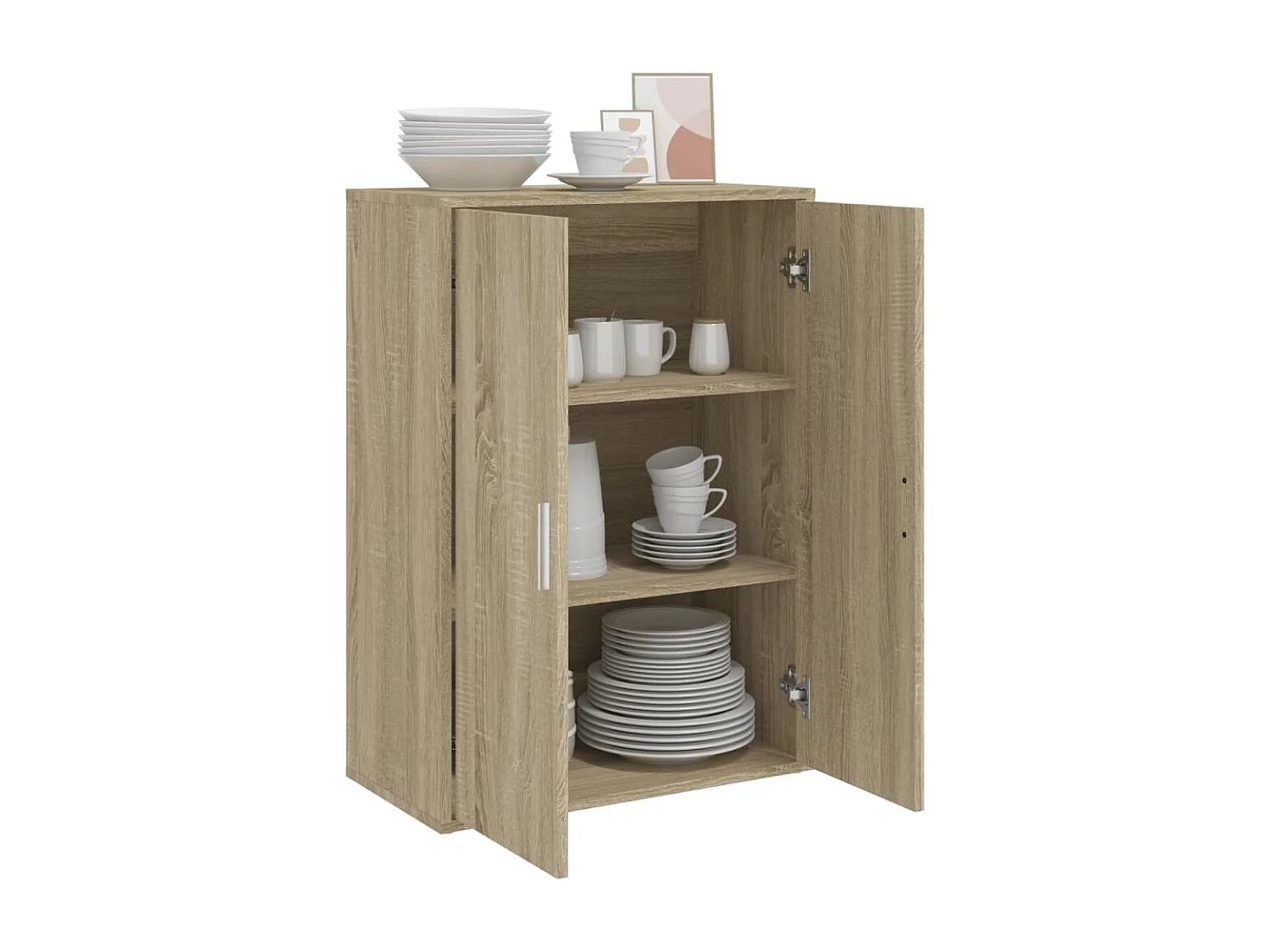 Buffet chêne sonoma 60x31x84 cm bois d'ingénierie