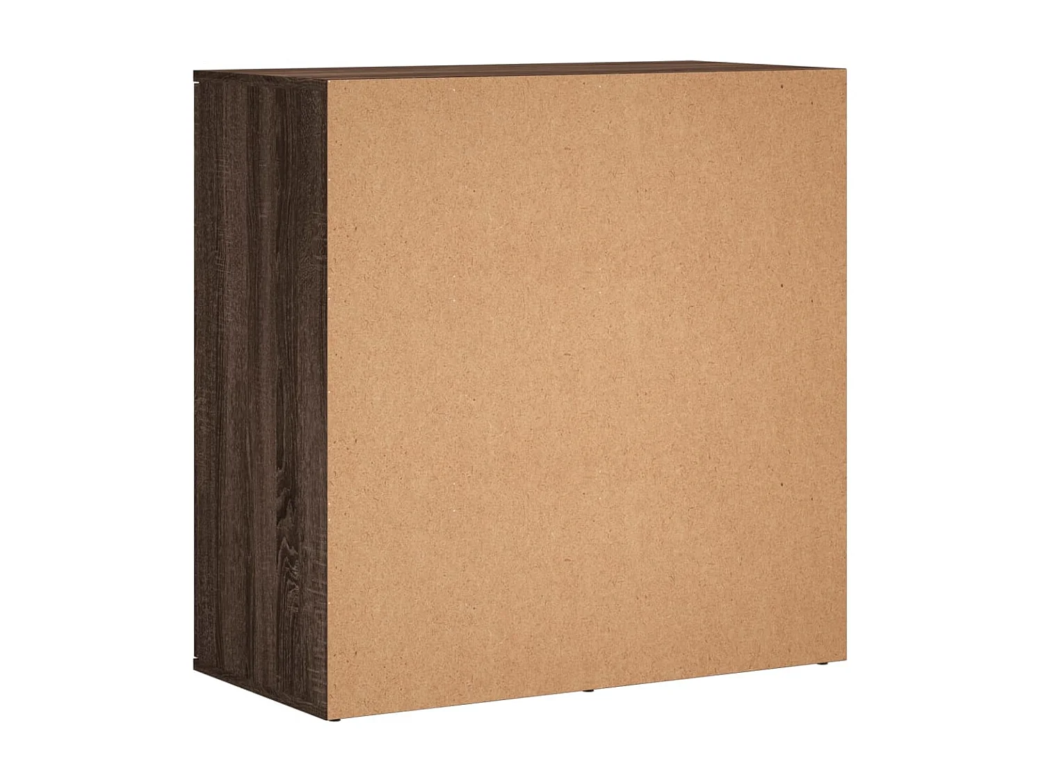 Buffets 2 pcs chêne marron 79x38x80 cm bois d'ingénierie