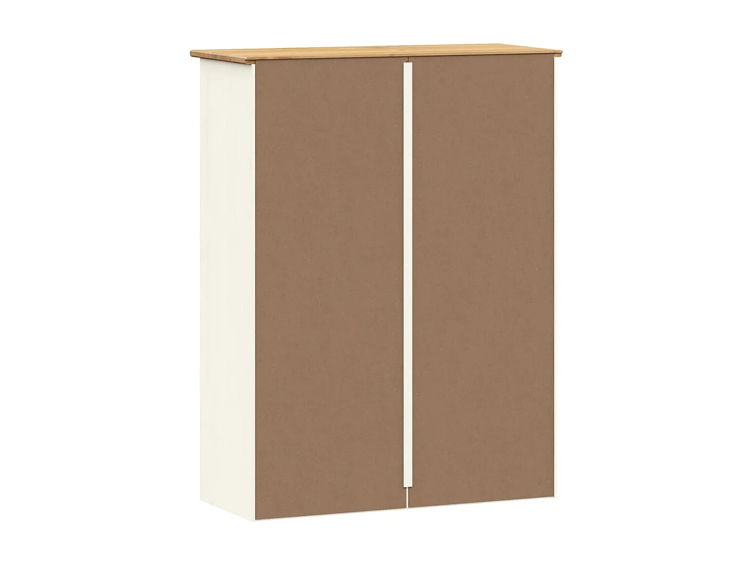 Dessus de commode VIGO blanc 78x30x100 cm bois massif de pin