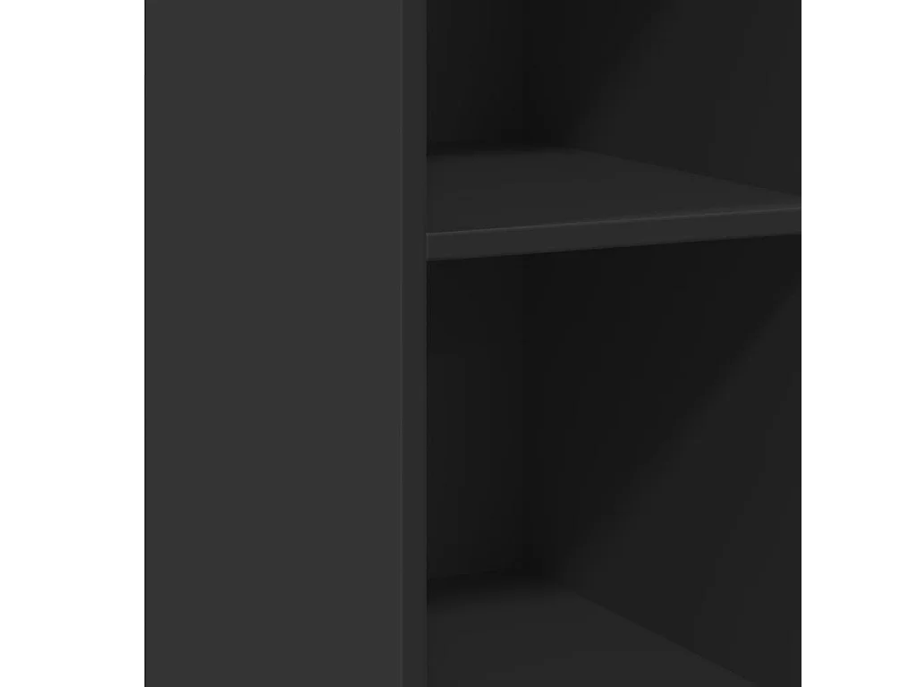 Credenza Nera 30x41x93 cm in Legno Multistrato