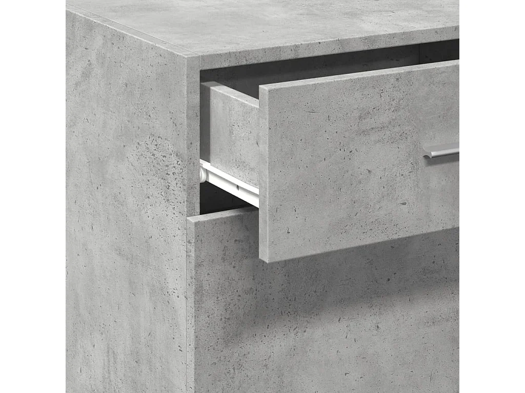 Credenza Grigio Cemento 50x42,5x93 cm in Legno Multistrato