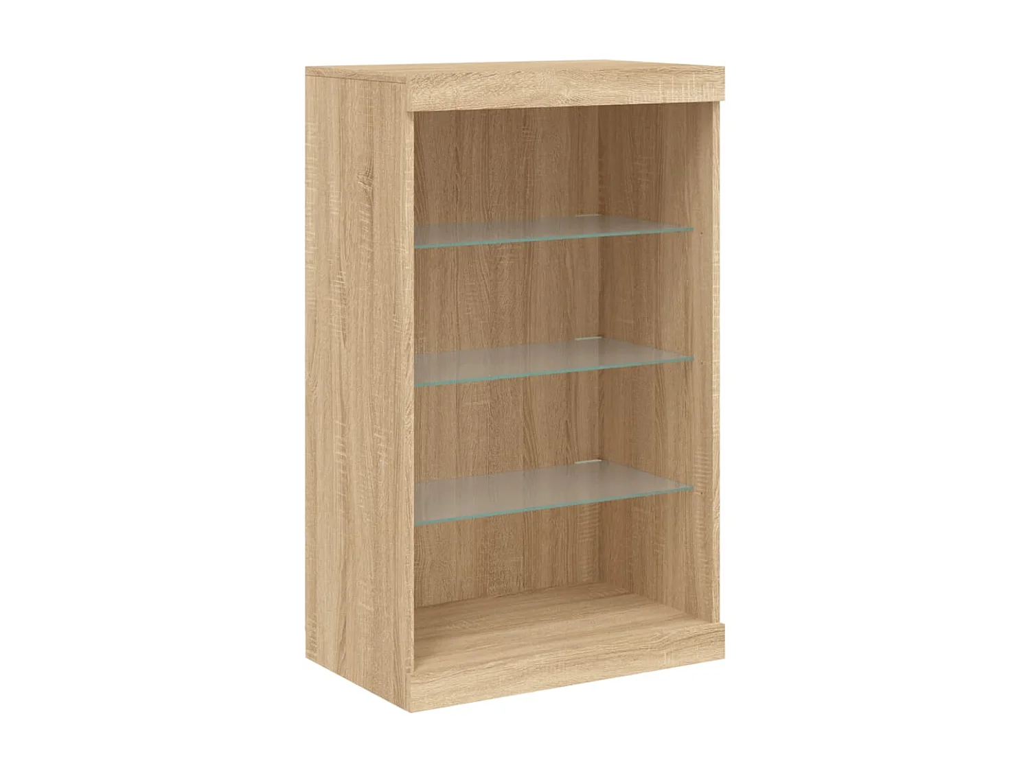Sideboards mit LED-Leuchten 3 Stk. Sonoma-Eiche Holzwerkstoff