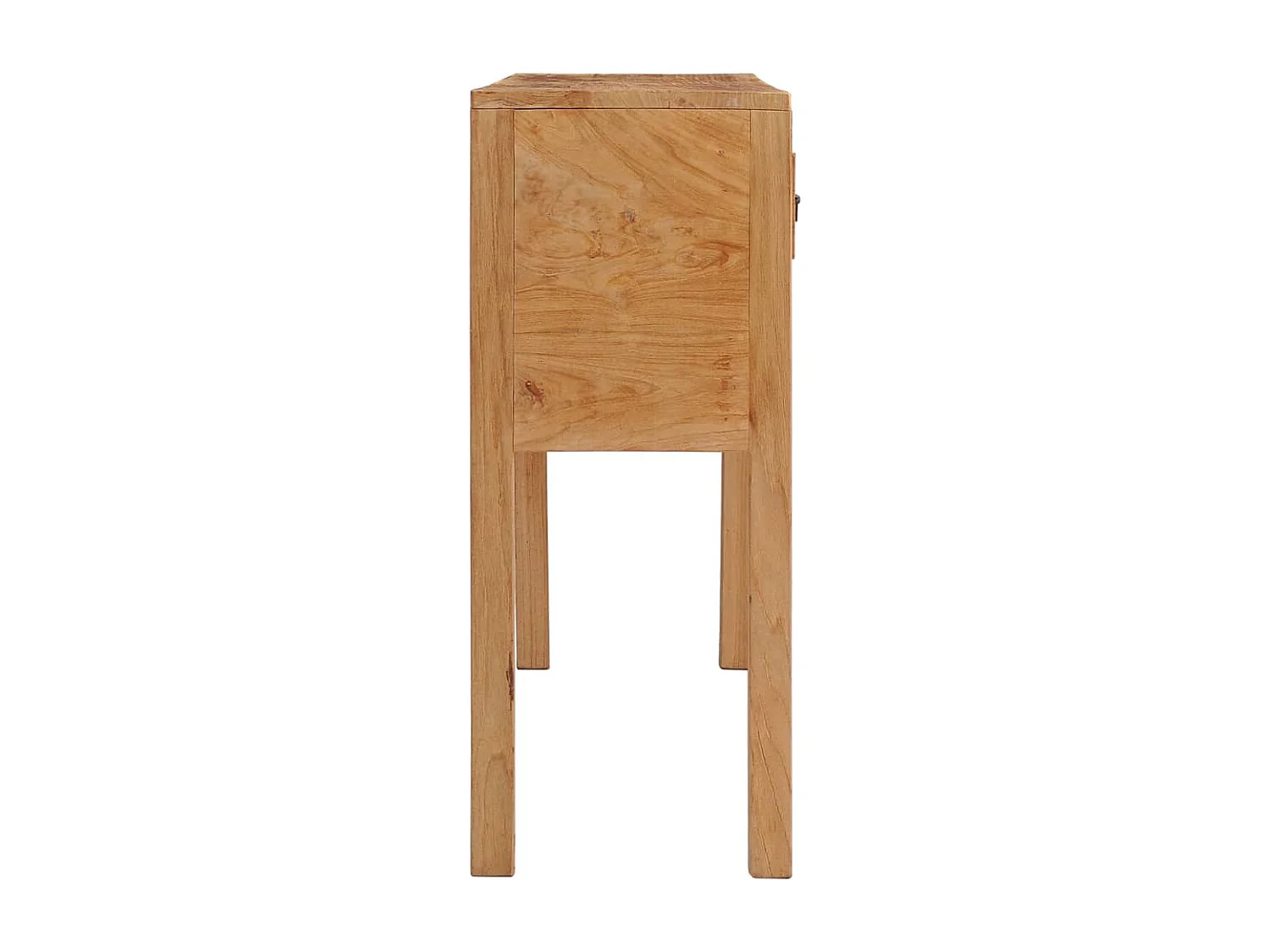 Sideboard 125x30x75 cm Massivholz Teak