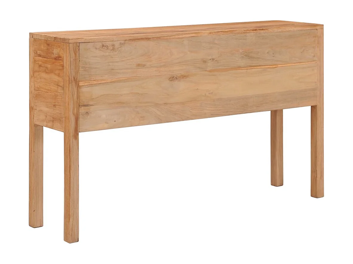 Sideboard 125x30x75 cm Massivholz Teak