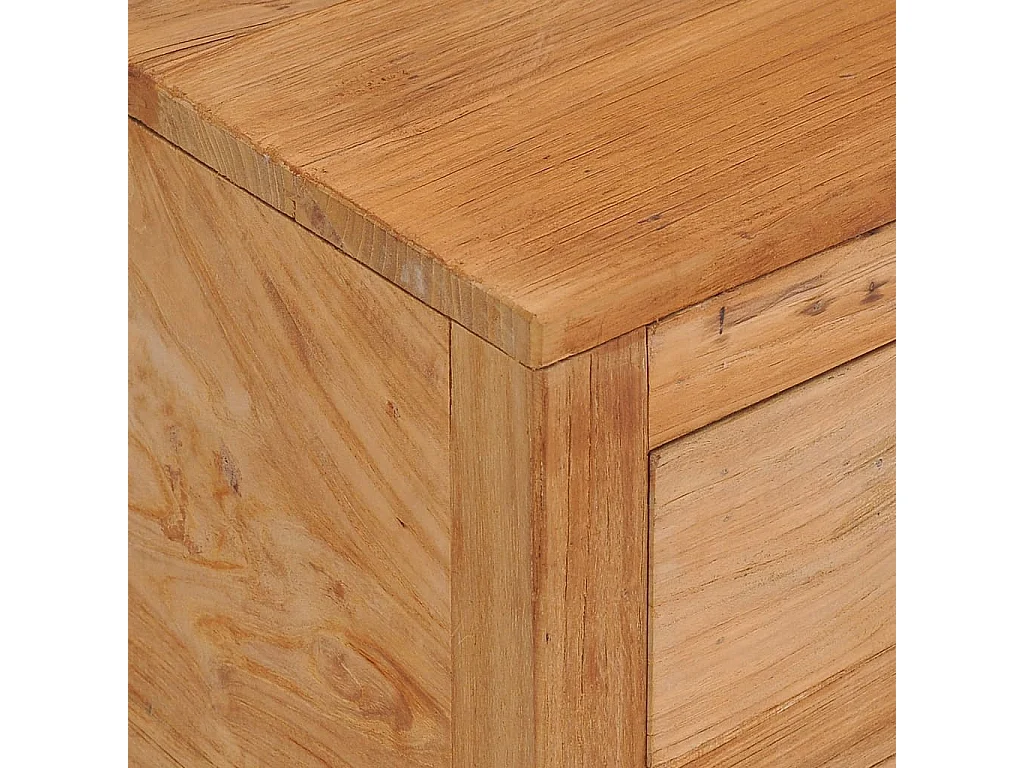 Sideboard 125x30x75 cm Massivholz Teak