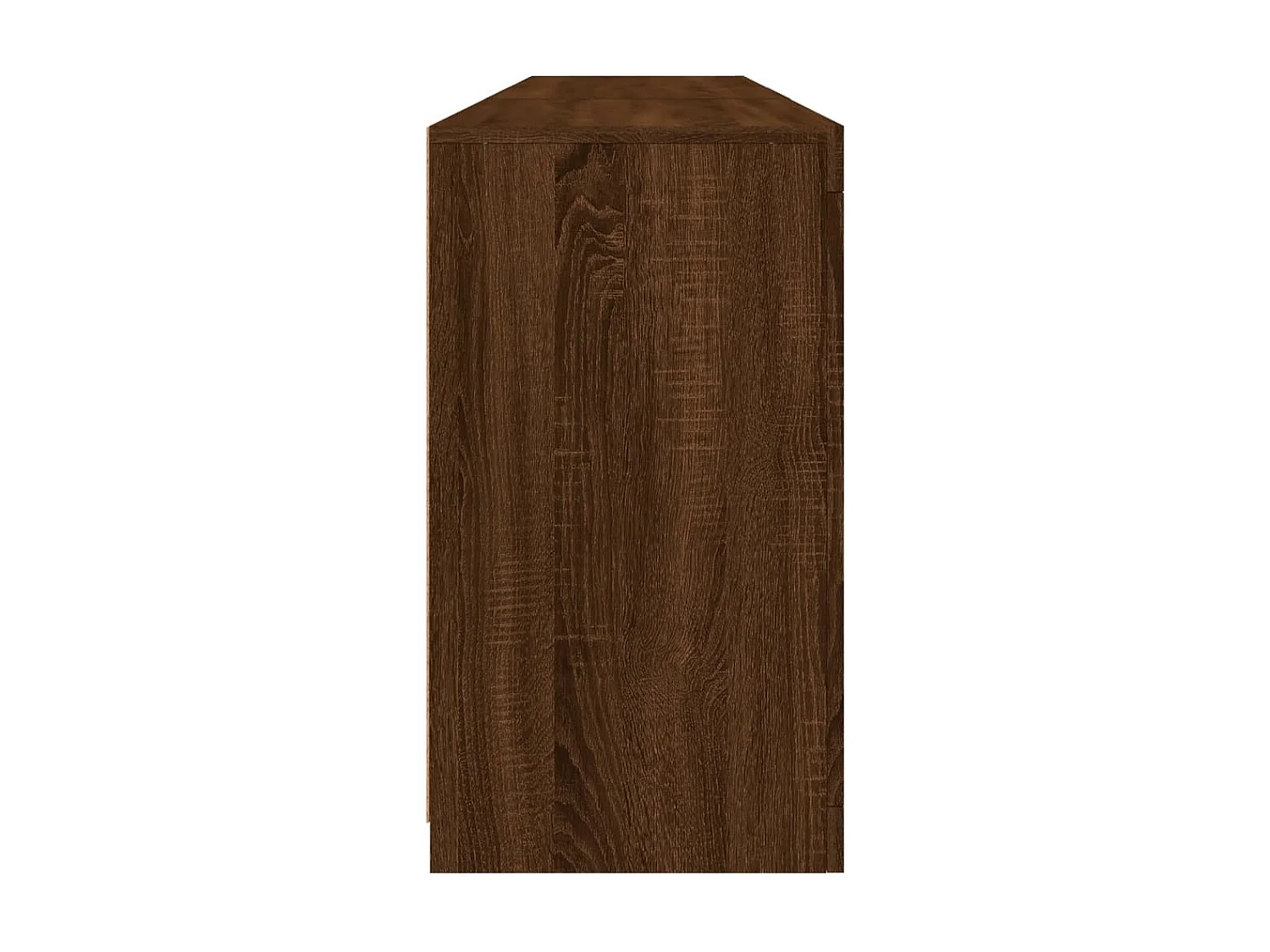 Credenza con Luci LED Rovere Marrone 181,5x37x67 cm