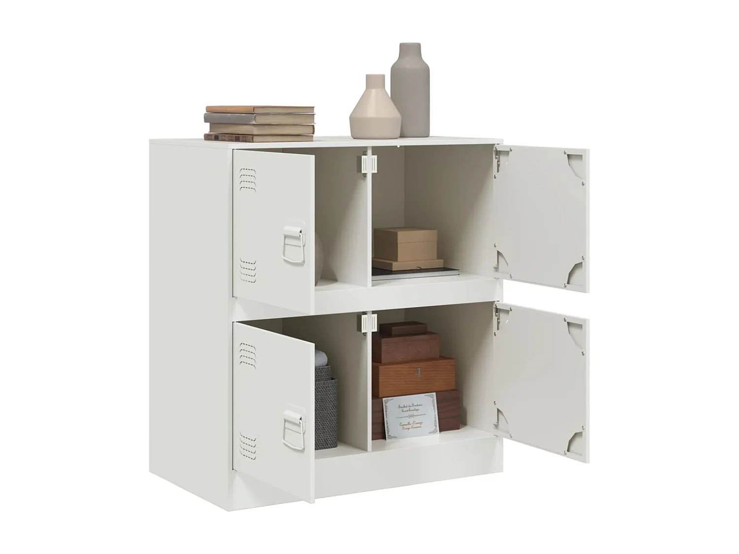 Aparador 67x39x73 cm aço branco