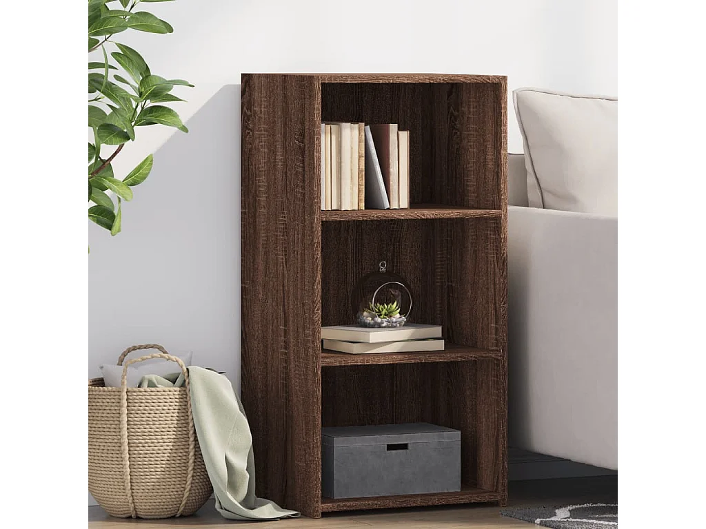 Sideboard Braun Eichen-Optik 45x41x93 cm Holzwerkstoff