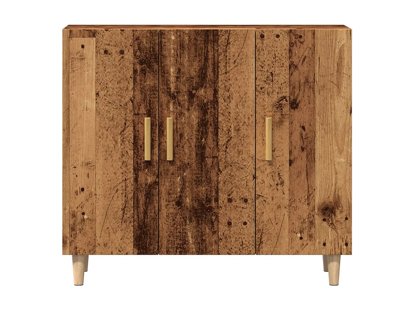 Buffet vieux bois 90x34x80 cm bois d'ingénierie