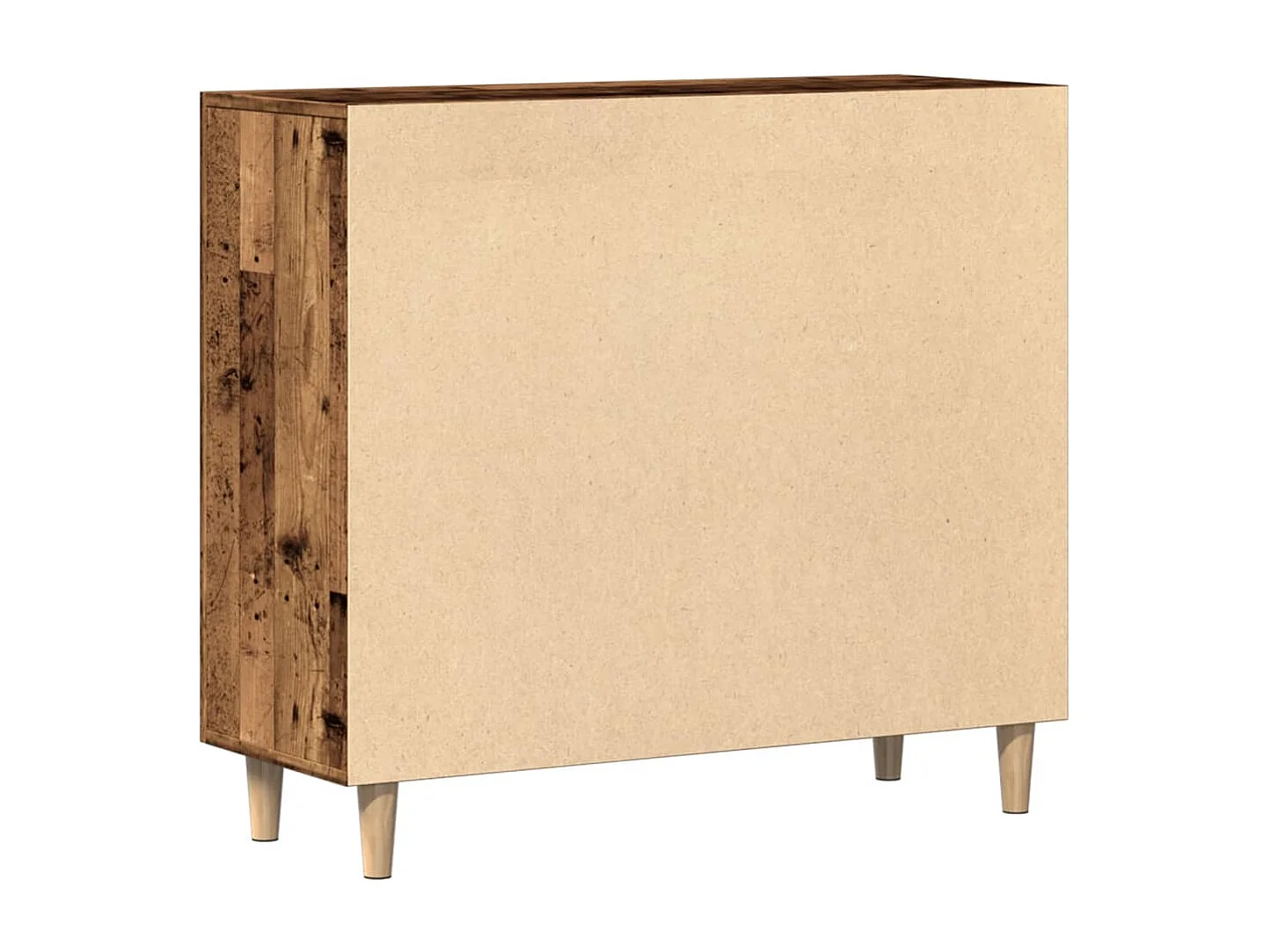 Buffet vieux bois 90x34x80 cm bois d'ingénierie