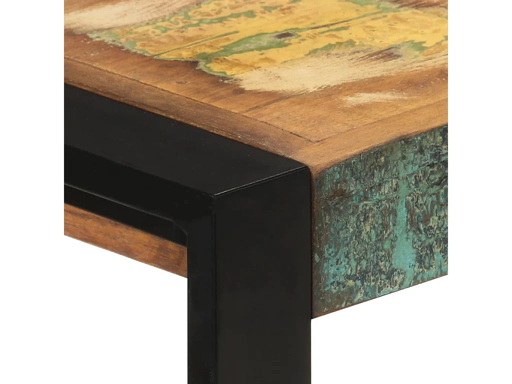 Aparador de madera maciza reciclada 120x30x75 cm