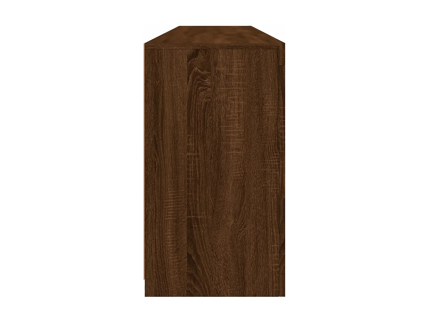 Aparador com luzes LED 162x37x67 cm carvalho castanho