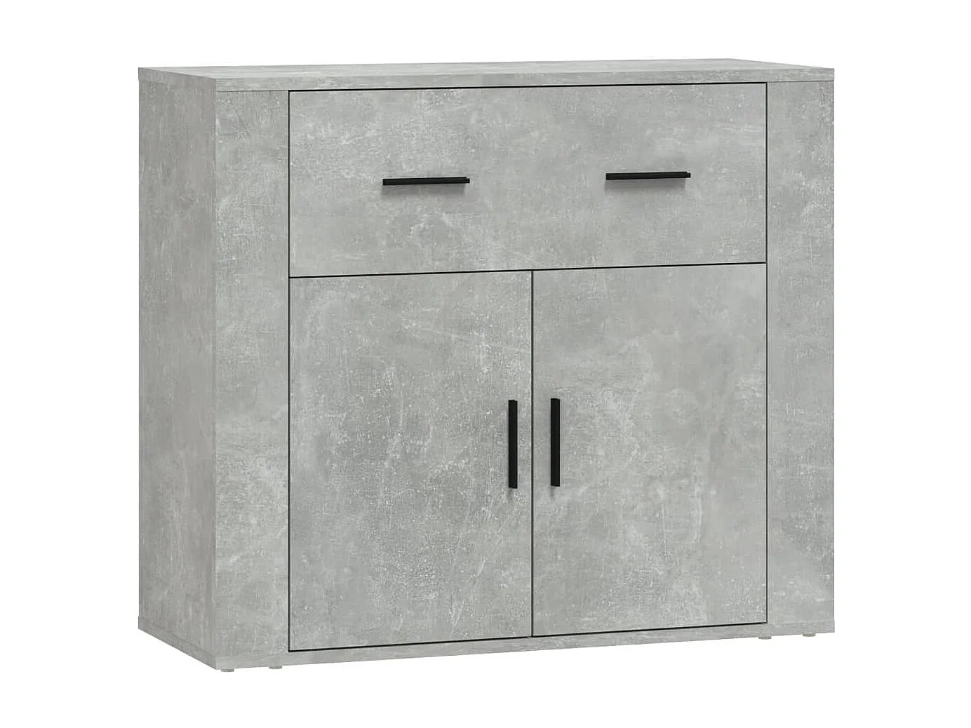 Credenza Grigio Cemento 80x33x70 cm in Legno Multistrato