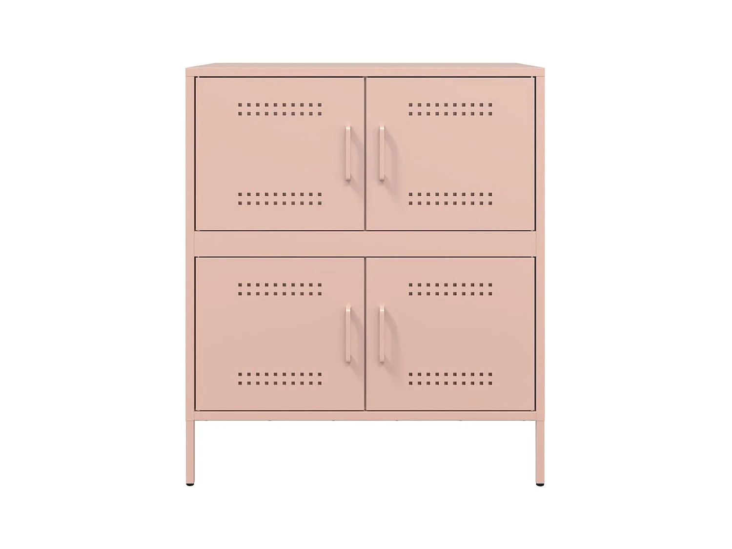 Buffet rose 68x39x79 cm acier