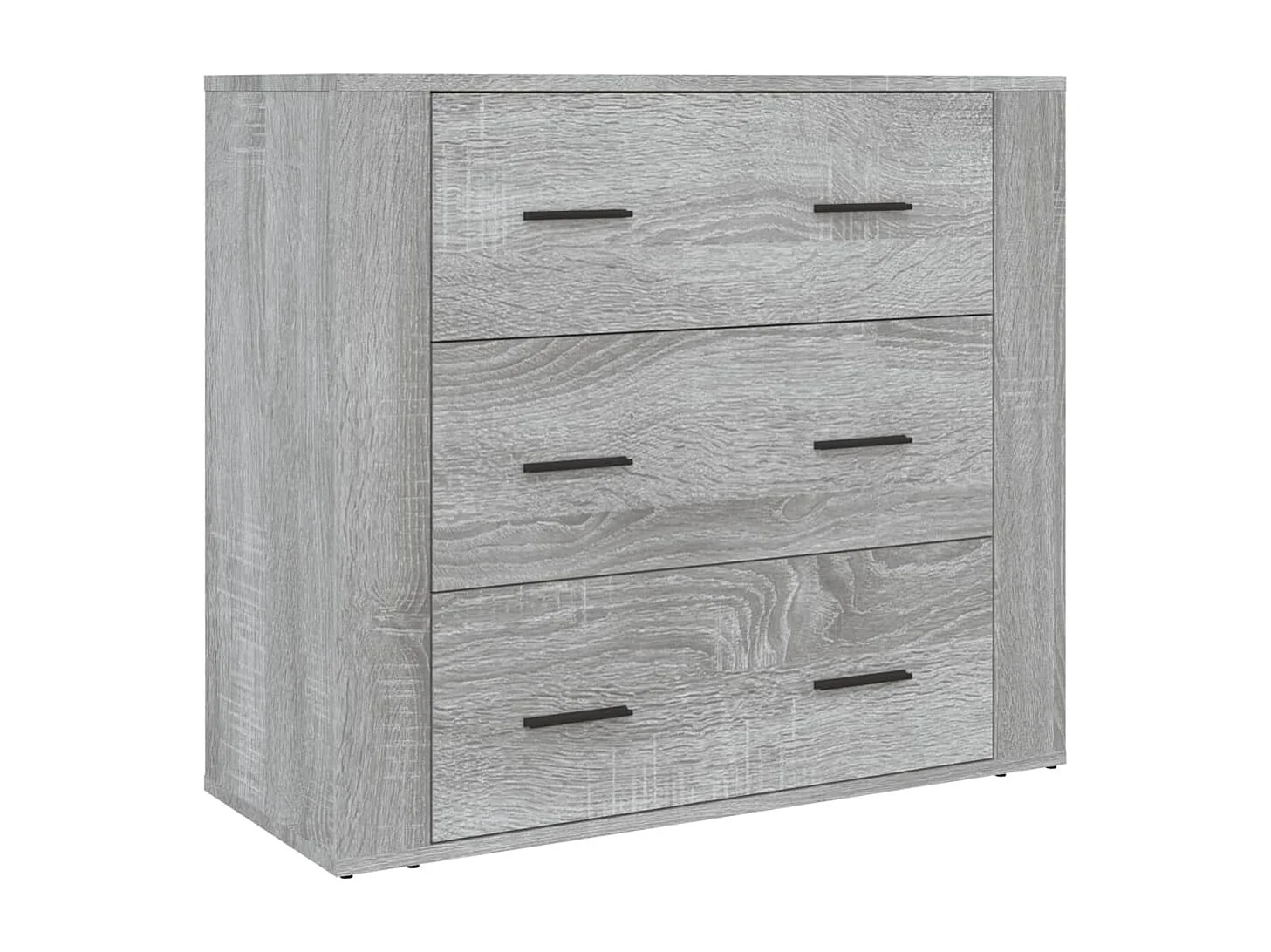 Aparador alto de madera contrachapada gris Sonoma