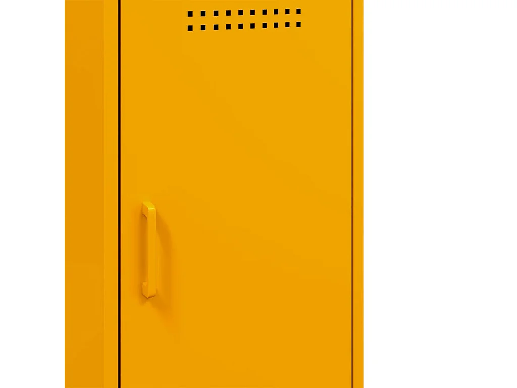 Credenza Giallo Senape 36x39x79 cm in Acciaio