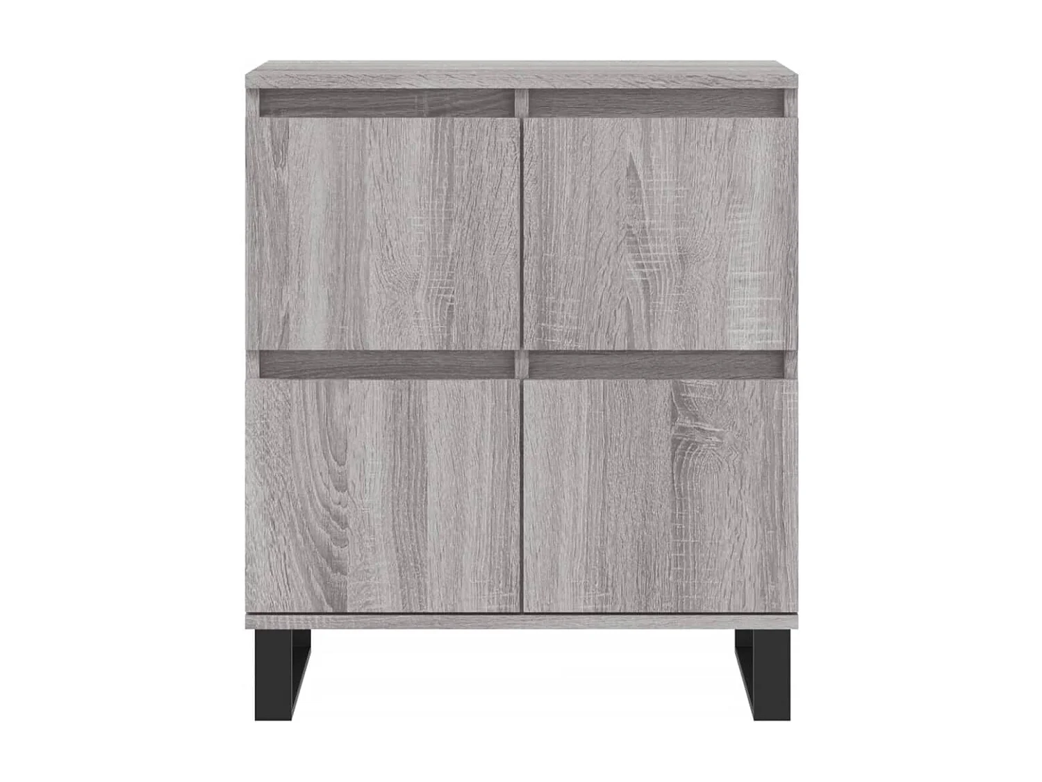 Credenze 3 pz Grigio Sonoma in Legno Multistrato