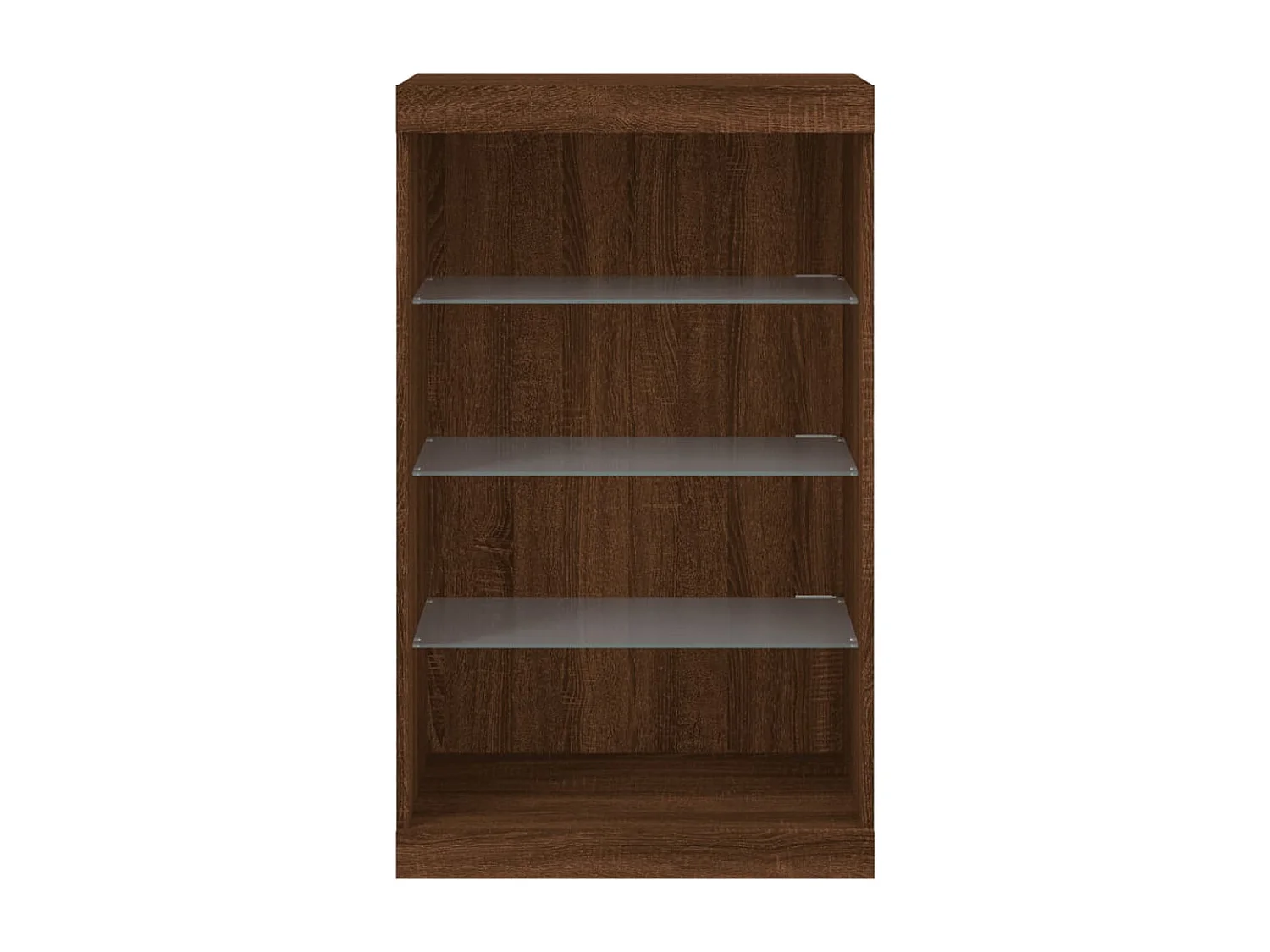 Sideboard mit LED-Leuchten Braun Eichen-Optik 60,5x37x100 cm