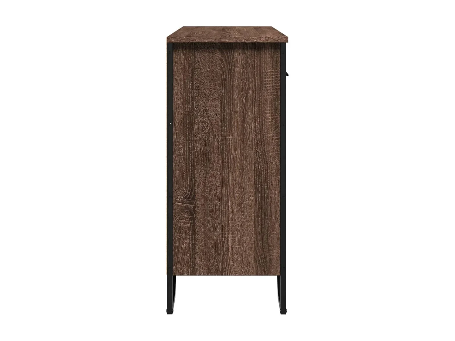 Buffet chêne marron 97x32,5x74,5 cm bois d'ingénierie