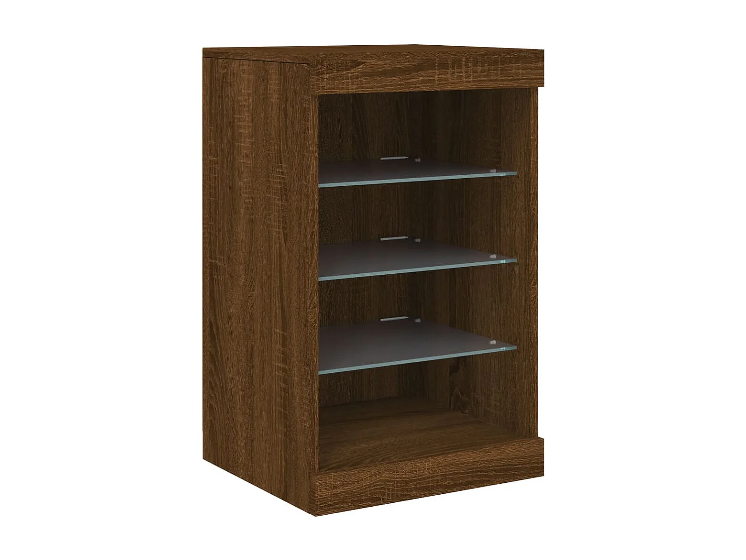 Sideboard mit LED-Leuchten Braun Eichen-Optik 164x37x67 cm