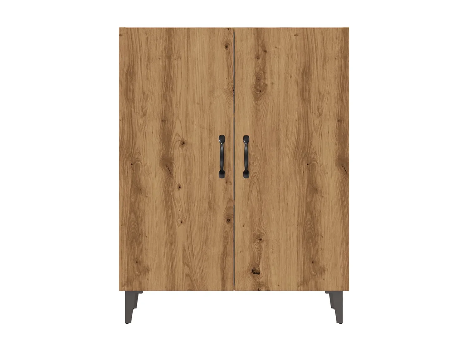 Credenza Rovere Artigianale 70x34x90 cm in Legno Multistrato