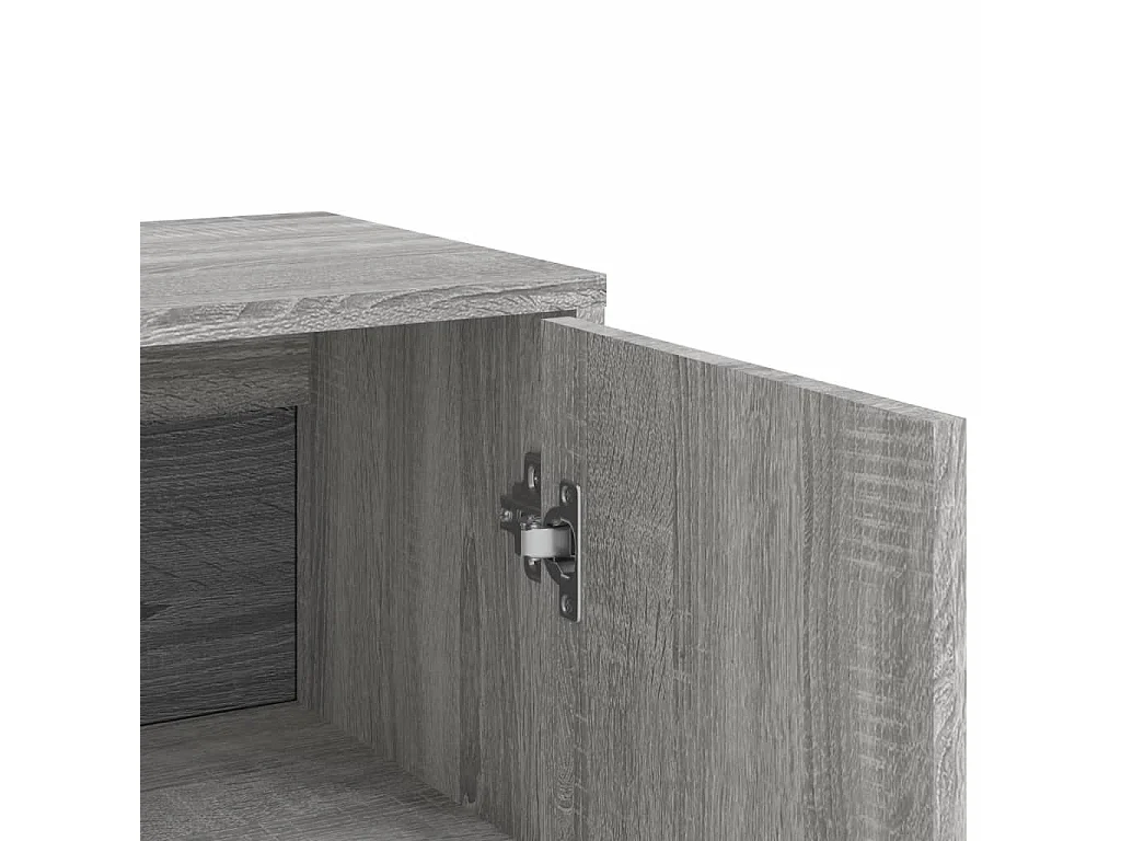 Sideboards 2 Stk. Grau Sonoma 60x31x84 cm Holzwerkstoff