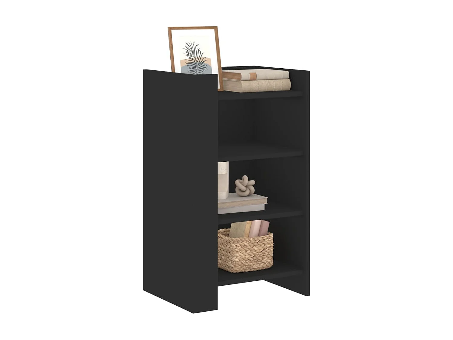 Sideboard Schwarz 45x35x75 cm Holzwerkstoff
