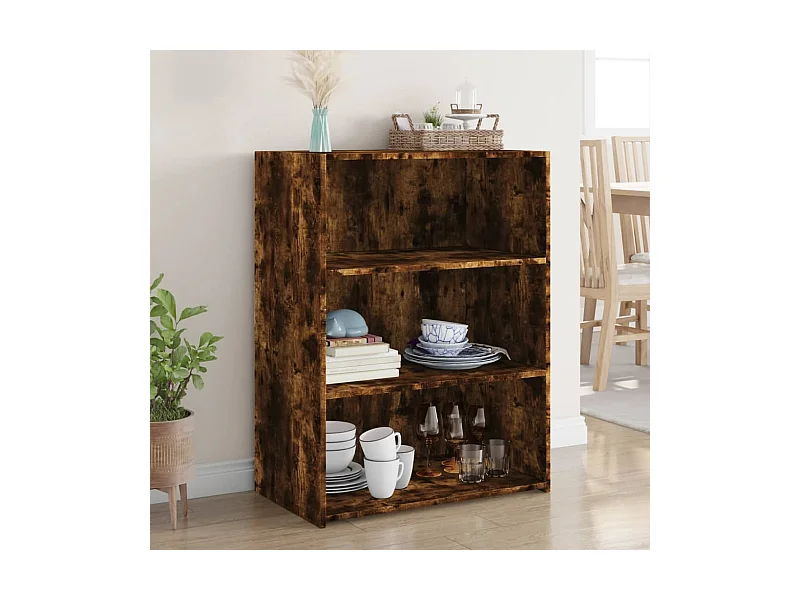 Credenza Rovere Fumo 70x41x93 cm in Legno Multistrato