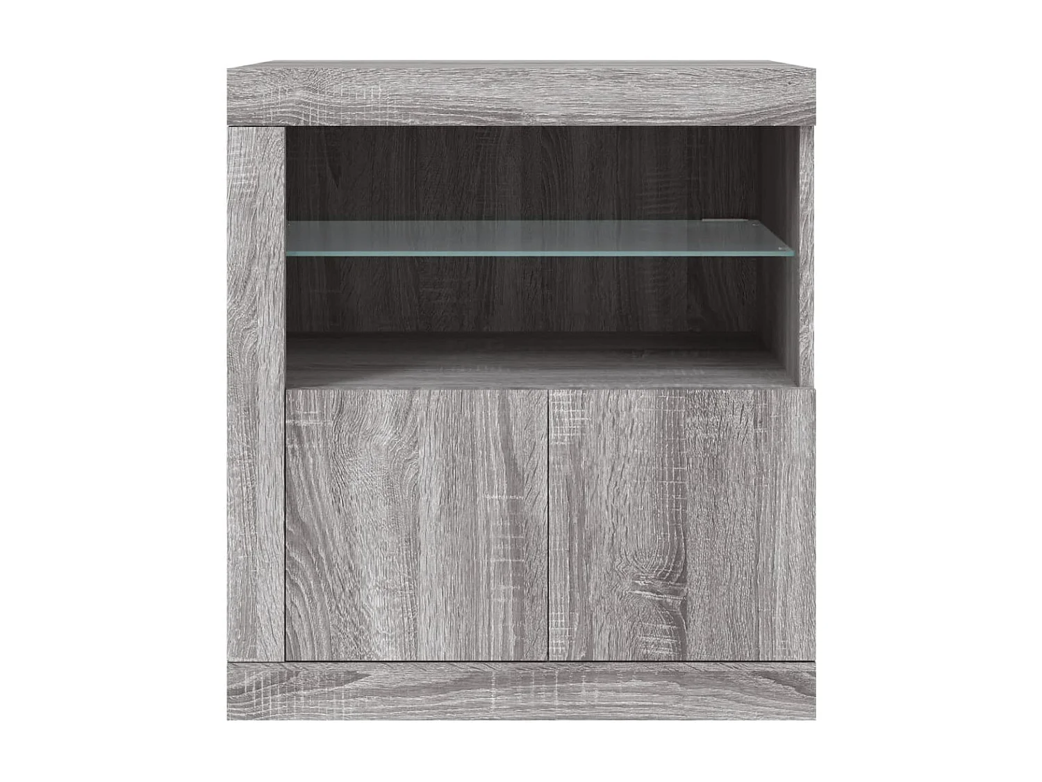 Sideboard mit LED-Leuchten Grau Sonoma 60,5x37x67 cm