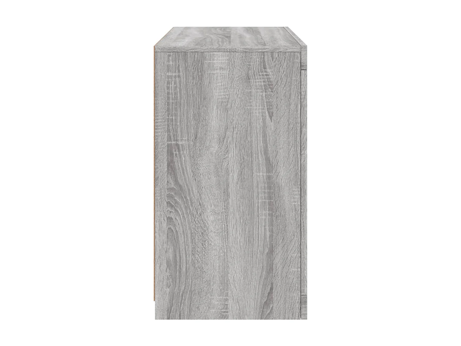 Sideboard mit LED-Leuchten Grau Sonoma 60,5x37x67 cm