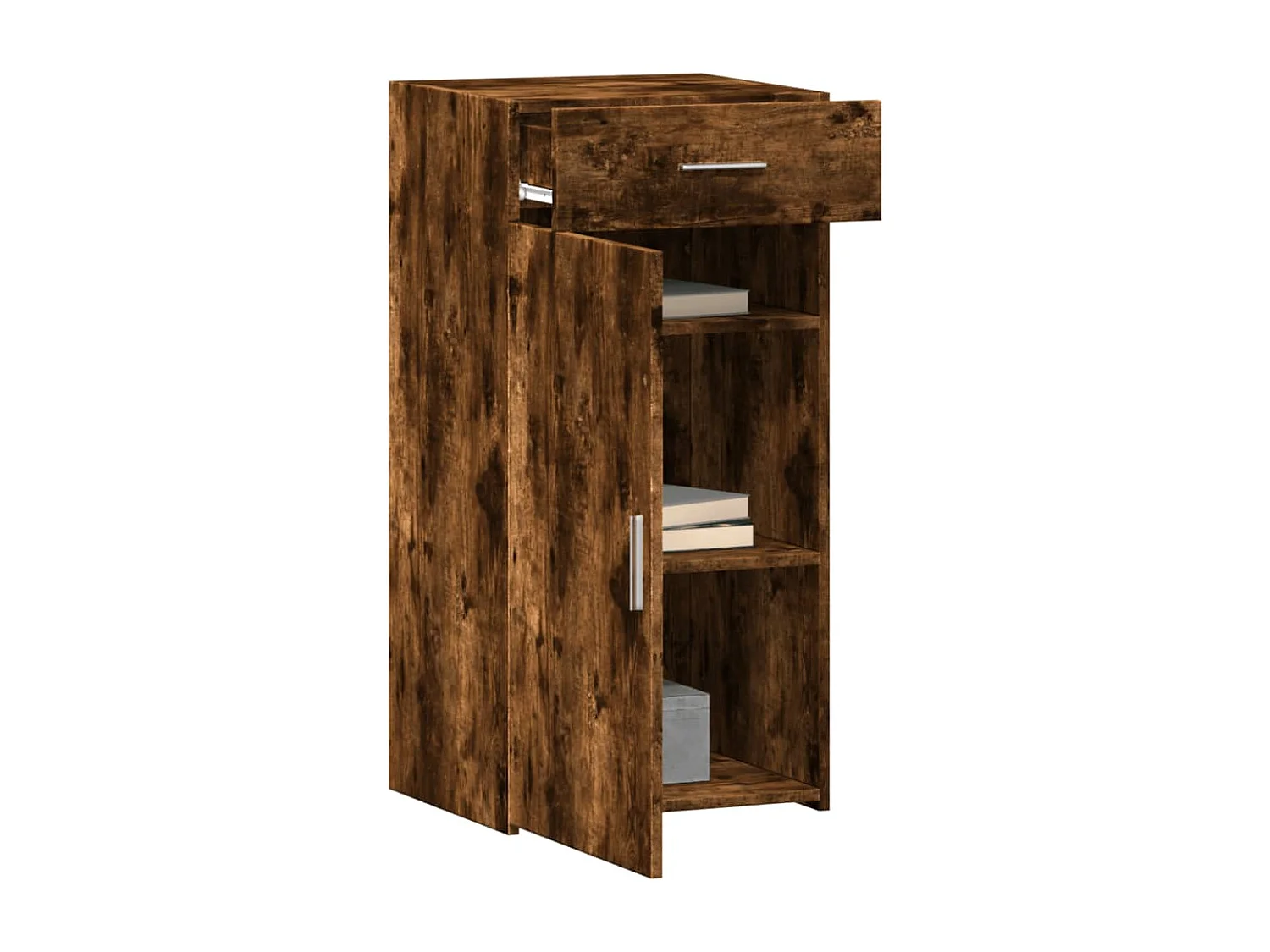 Credenza Rovere Fumo 45x42,5x93 cm in Legno Multistrato