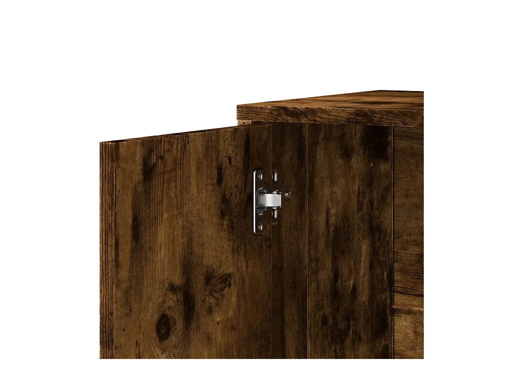 Buffet chêne fumé 60x31x70 cm bois d'ingénierie