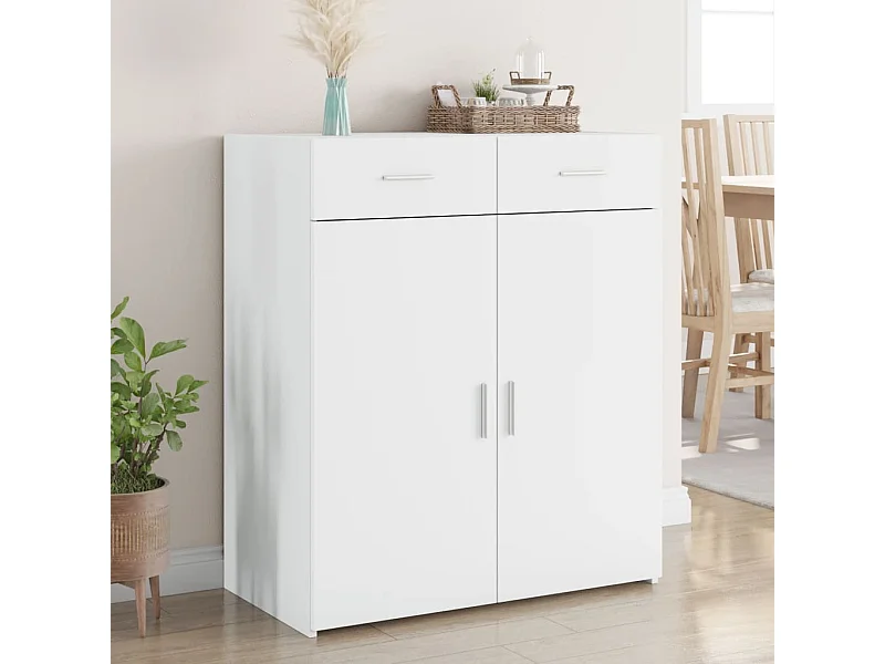 Aparador 80x42,5x93 cm derivados de madeira branco